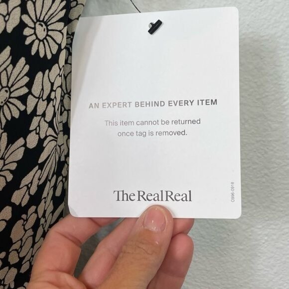 Saint Laurent Paris Silk Black White Floral Cap Sleeve Shift Dress Size 36 Small - Picture 7 of 10